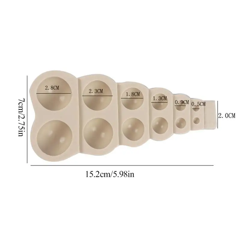 

6 Shapes Ball Silicone Mold Creative Reusable DIY Jelly Mold Chocolate Mold Candy Sugarcraft Cake Decoration Bakeware Tool