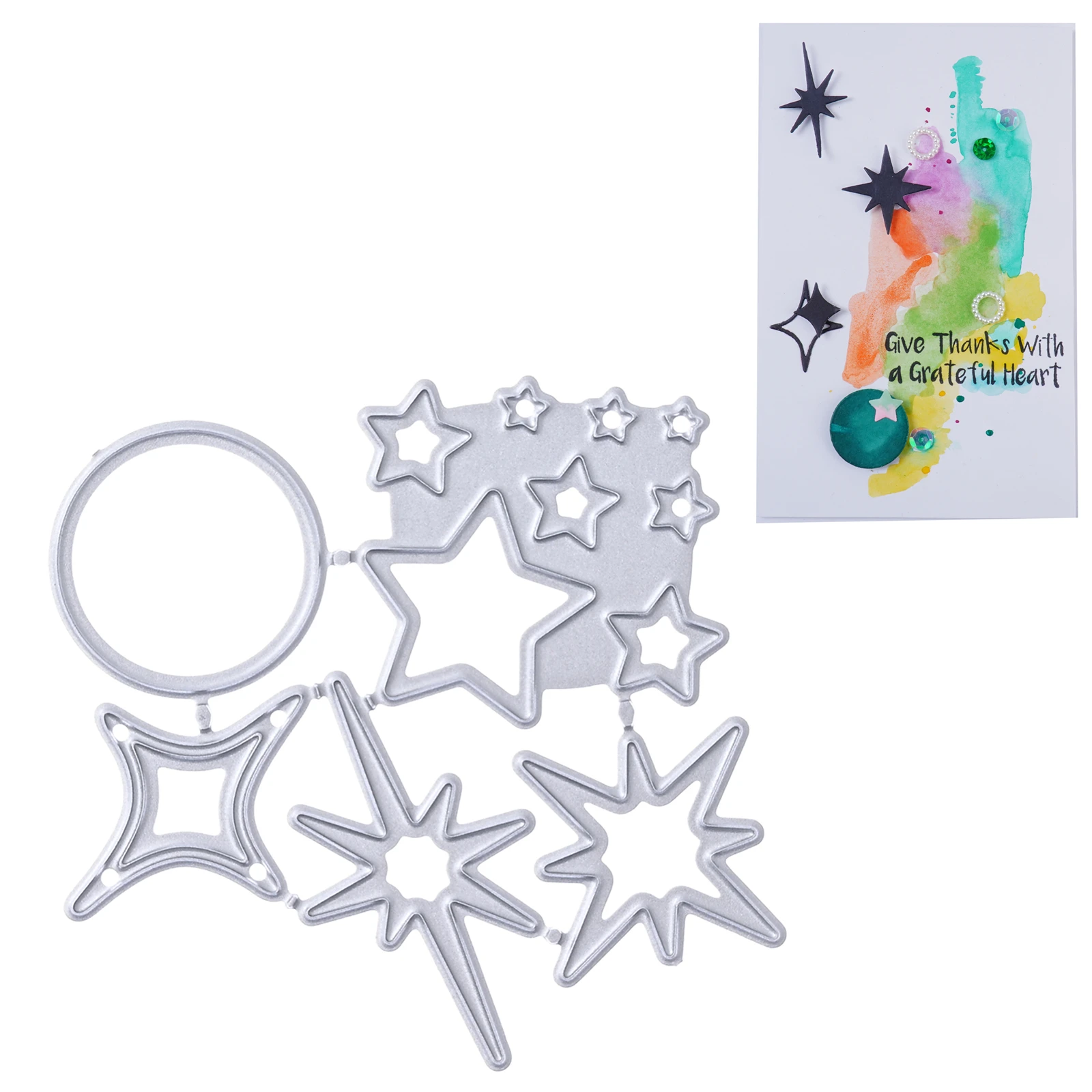 

InLoveArts Night Sky Metal Cutting Dies Cut Mold Star Planet Decoration Scrapbook Paper Craft Knife Mould Blade Punch Stencils