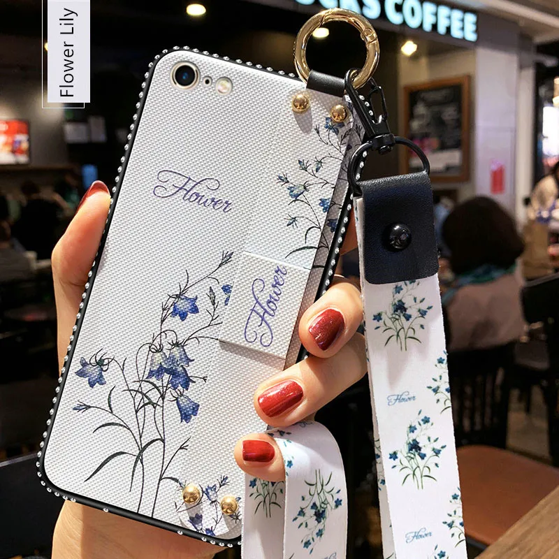 Ювелирное Алмазный шейный ремешок на запястье Чехол для Samsung A7 A10 A20 A30 A50 A70 M10 M20 M30