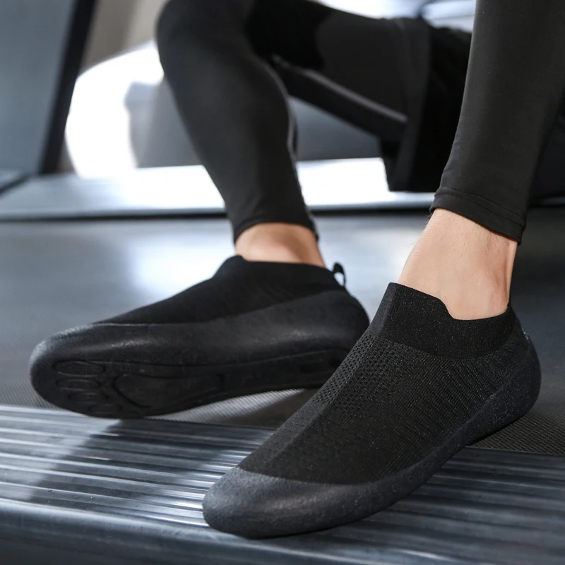 

Breathable Men Casual Shoes Breathable Flats Flying Weave Sneaker Training Tenis Masculino Soft Lightweight Shoes White Sapato46