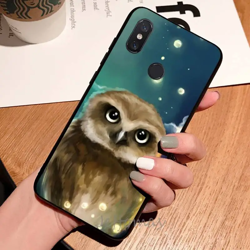 

Owl Animal Cute Cartoon Phone Case For Xiaomi Redmi note 7 8 9 t max3 s 10 pro lite coque shell cover funda