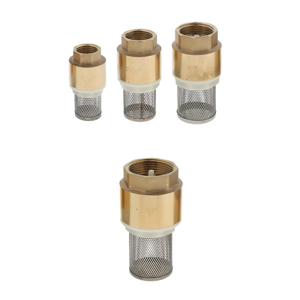Brass Foot Valve Mesh Check With Strainer Filter Installed at a pump or the bottom of pipe line | Дом и сад