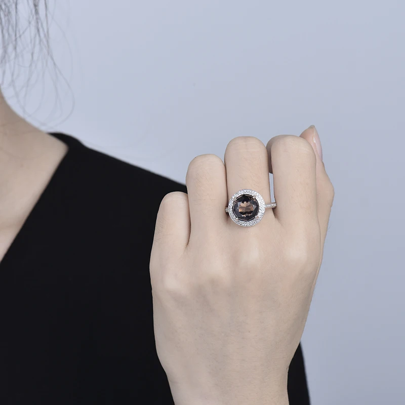 Кольца LOVERJEWELRY с топазом 4 66 карат однотонные кольца из розового золота 14