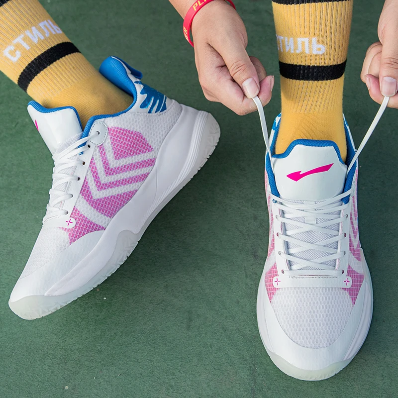 Fashion Yellow Basketball Sneakers Men Women Mesh Breathable Basketball Shoes Trainers Professional Brand High Sports Shoes Men