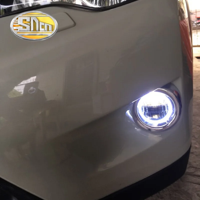 

SNCN 3-IN-1 Functions Auto LED Angel Eyes Daytime Running Light Car Projector Fog Lamp For Nissan Patrol 2005 - 2017 2018 2019