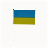 1421 cm ukraine flag5 58 2 inches polyester banner for national day 100pcslot
