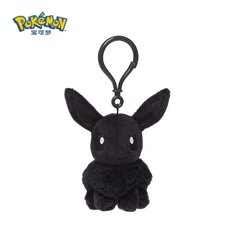 

12cm Pokemon Plush Dolls Kawaii Mini Black Eevee Pikachu Mewtwo Pendant Stuffed Toys Cartoon Anime kid Birthday Christmas Gift