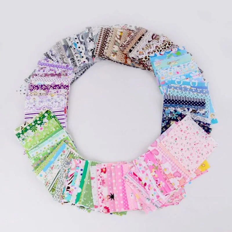 Пасторальная Цветочная пряжа окрашенная ручной работы лоскутное шитье 50 шт.