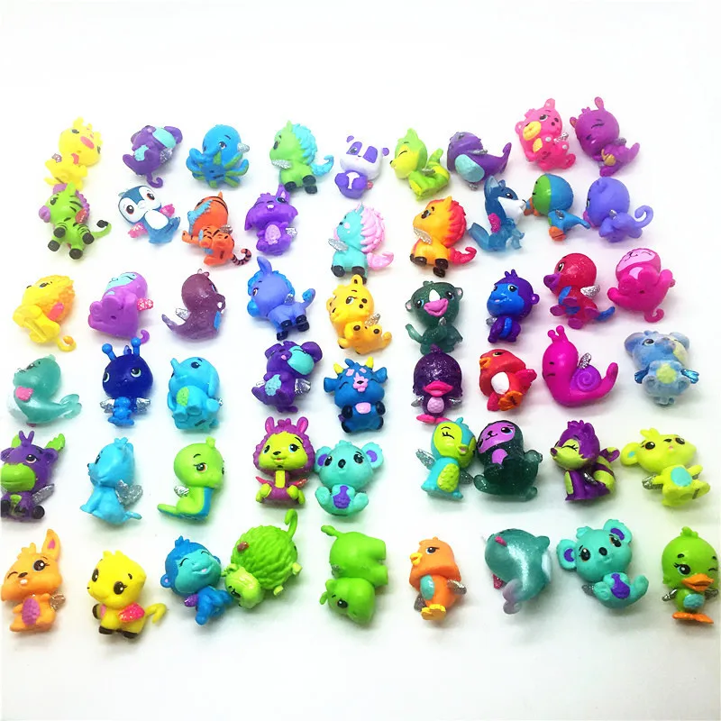 50 шт./лот оригинальные яйца животные кавайная Милая Аниме Кукла ПВХ экшн фигурка