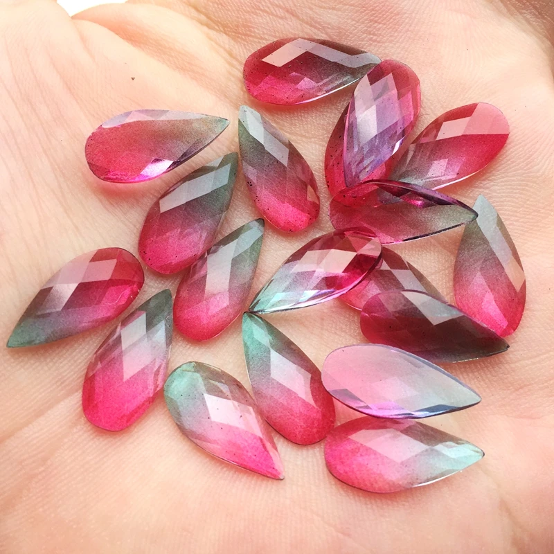 25 шт. 8x17 мм новые искусственные камни с градиентом ювелирные изделия ручной