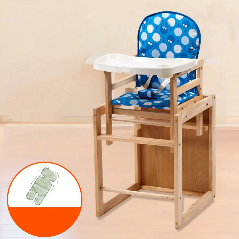 Детское обеденное кресло высокого качества из цельного дерева