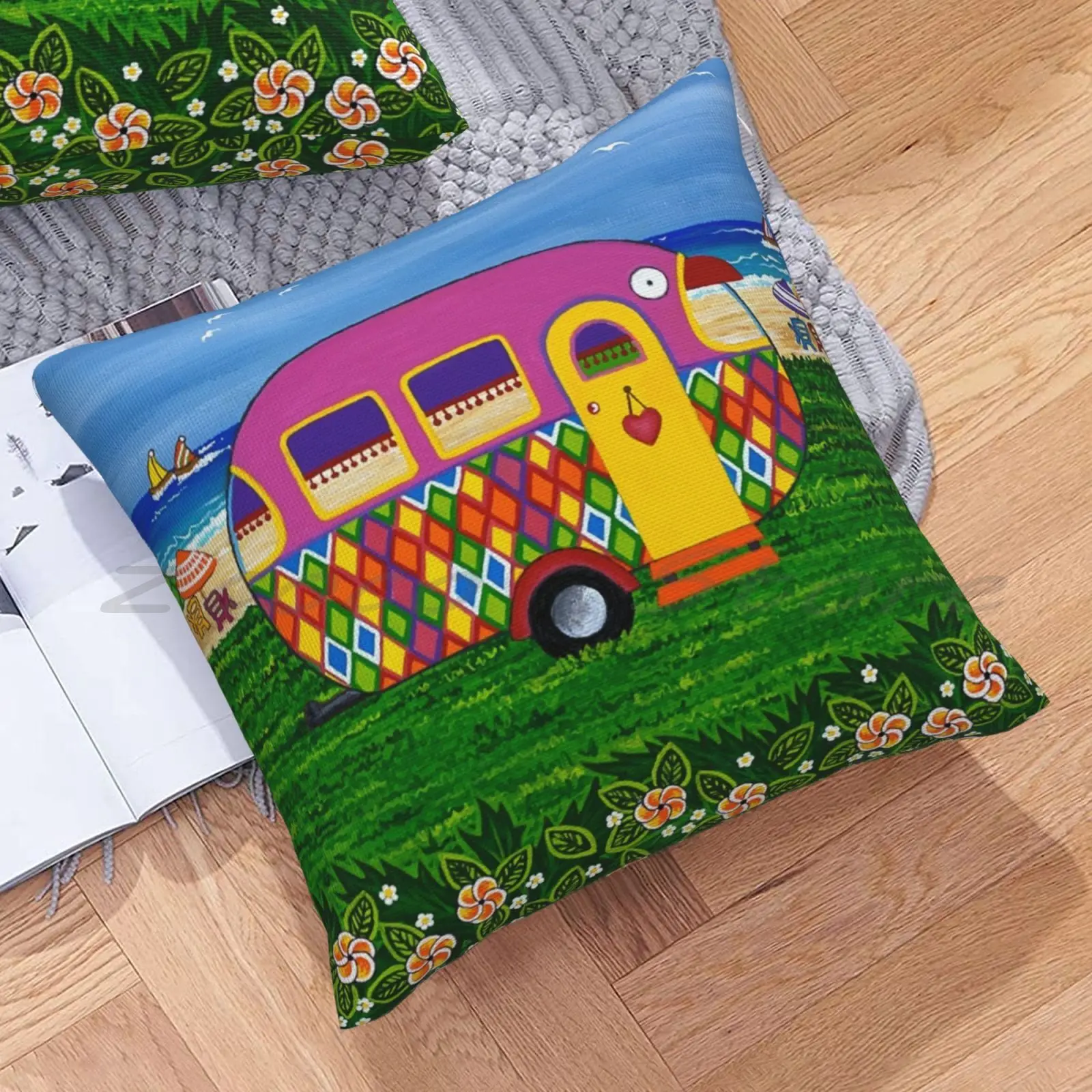 Наволочка для подушки в виде фургона праздника Мэри-Сью персонализированная