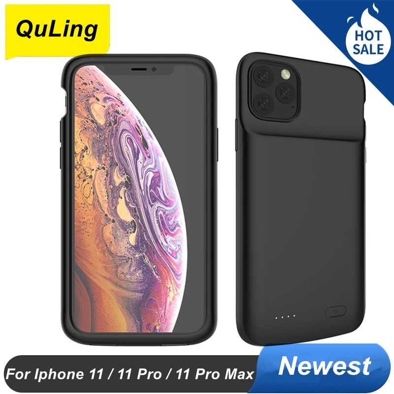 

For iphone 11 11Pro 11 Pro Max Battery Case Silicone Material Smart Cover Battery Charger Case For iphone 11 Pro Max Power Bank