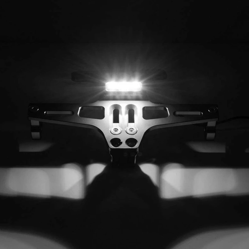 

Motorcycle License Plate Holder with LED Light Rear Universal License
