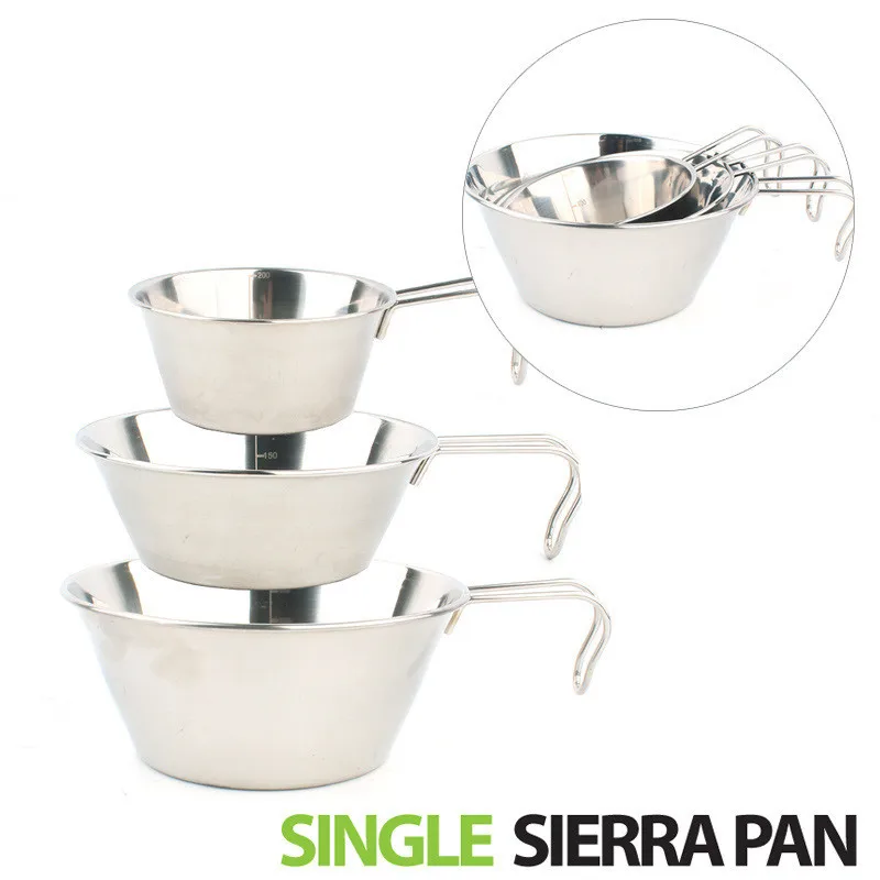 Походная чаша из нержавеющей стали набор для приготовления пищи на открытом