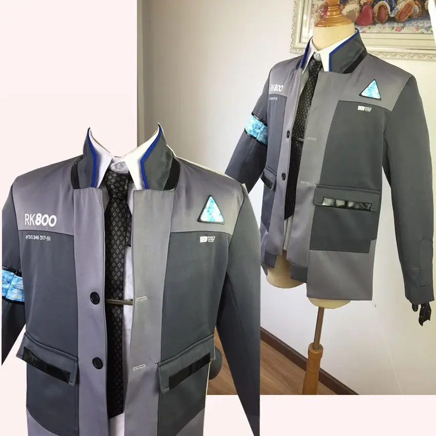 Детройт стать человеком Косплей костюмы Коннор костюм Хэллоуин Вечеринка