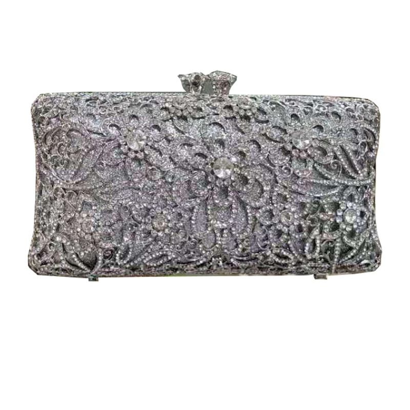 Женский новый Вечерний Клатч Стразы с кристаллами Свадебная сумка женская