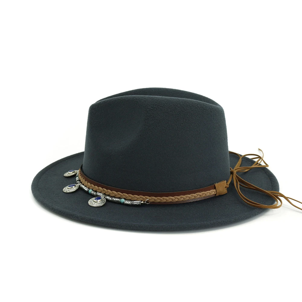 2019 New Fashion Women Men Wool Fedora Hat For Gentleman Elegant Lady Wide Brim Jazz Church Panama Cap | Аксессуары для одежды