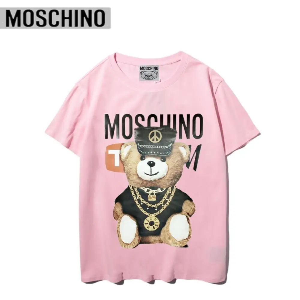 

Moschino T-shirts Summer Short Sleeves Women Hip-hop Bear T-shirt Cotton MOSCHINO Women T-shirts Tops