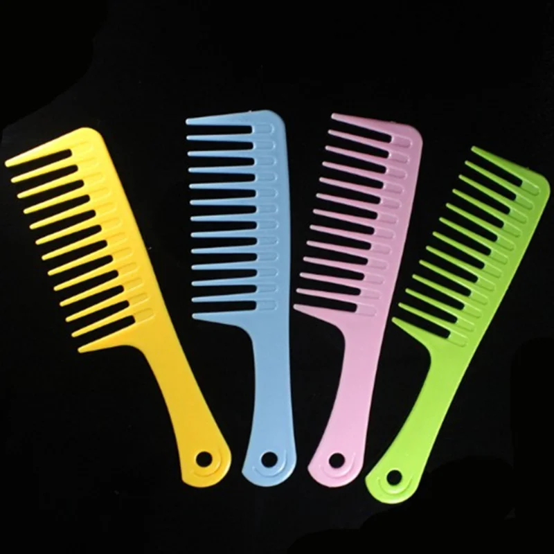 

Plastic Hair Scalp Wide Tooth Massage Comb Anti-static Shower Hair Brush Professional Hair Styling Tools for Women Girls