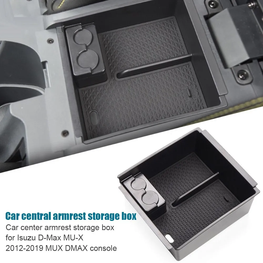 

Car Centre Console Storage Box Auto Central Armrest Organizer Holder For D-Max MU-X 2012-2019 MUX DMAX Car Interior Accessories