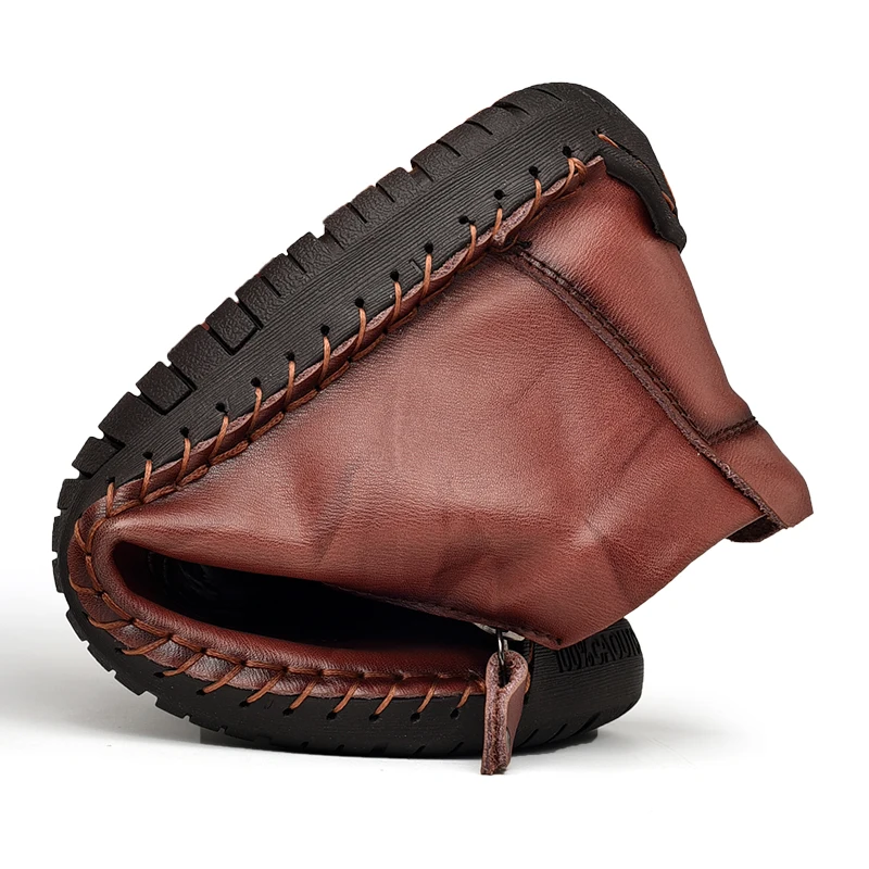 KATESEN/Мужская обувь из натуральной кожи модная повседневная для мужчин ручной