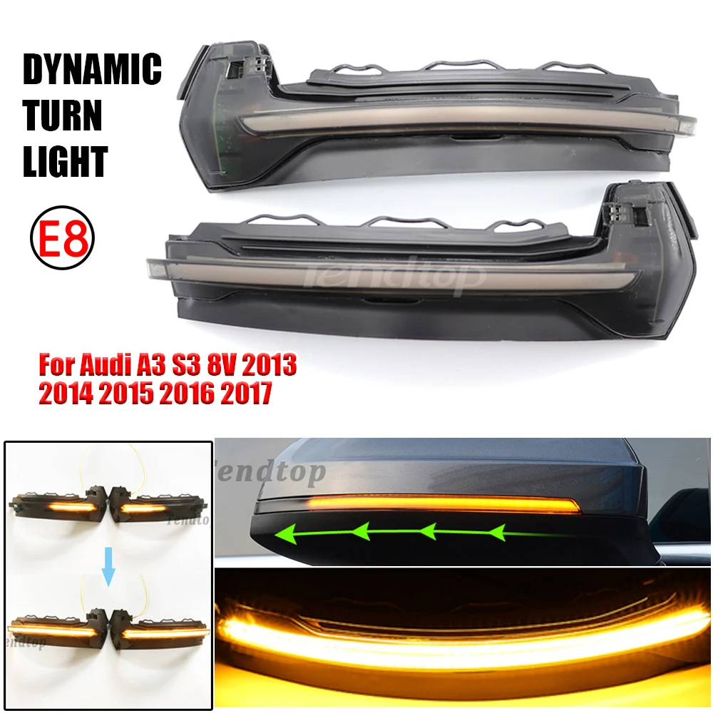 

Пара динамических поворотников для Audi A3 S3 8 в 2013 2014 2015 2016 2017