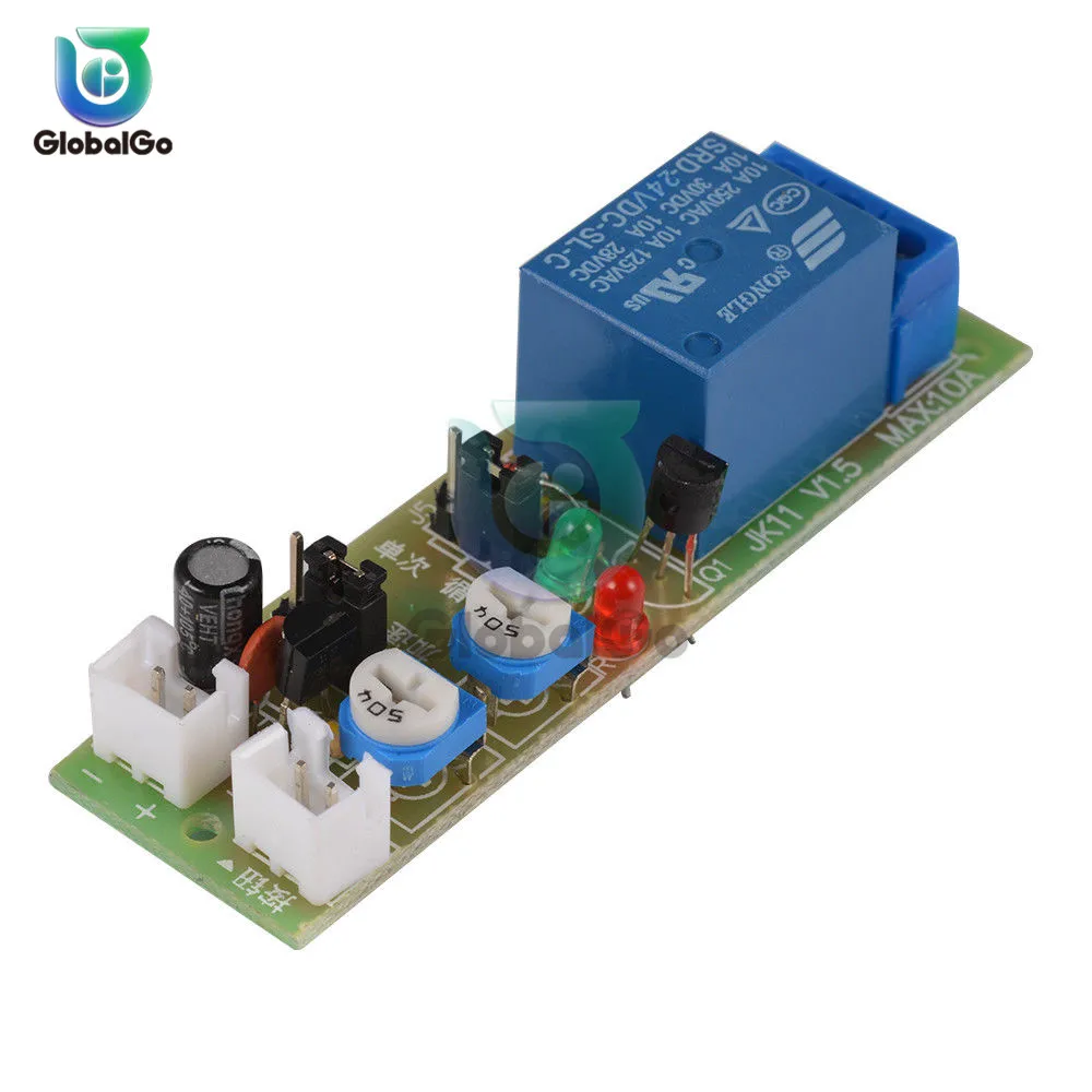 JK11 DC5V  0-60Min 0-15Min Infinite Cycle Delay Timing Timer Relay ON OFF Switch Multifunctional Relay Module