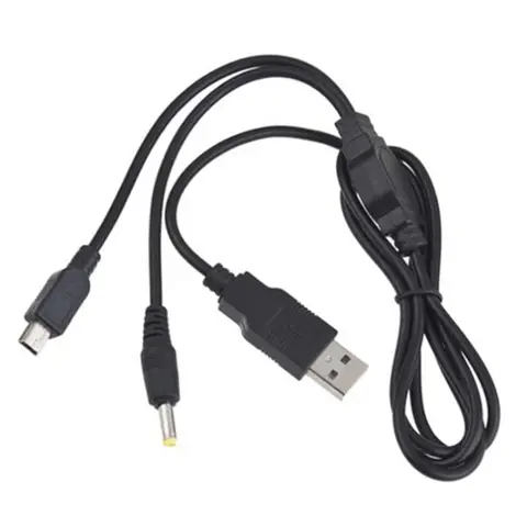 Зарядный кабель USB 2 в 1 для PSP 1000, 2000, 3000 - изображение