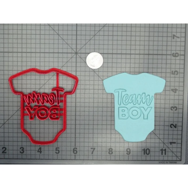 Boy Onesie Its a Girl Fondant Cookie Stamp Embosser 3D Printed Food Grade Custom Made | Дом и сад