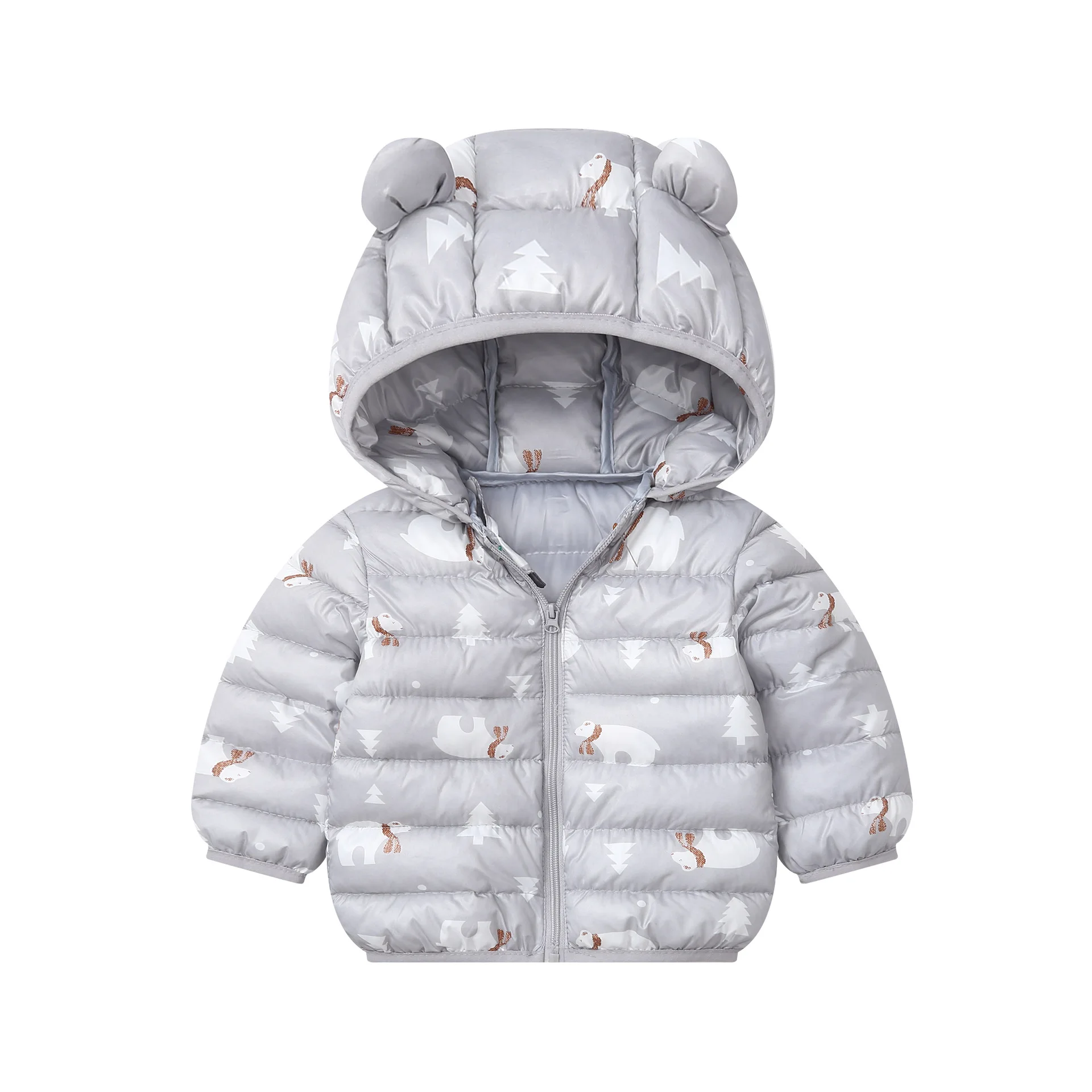 Зимние теплые пуховики для маленьких девочек и мальчиков от 1 до 5 лет Детская