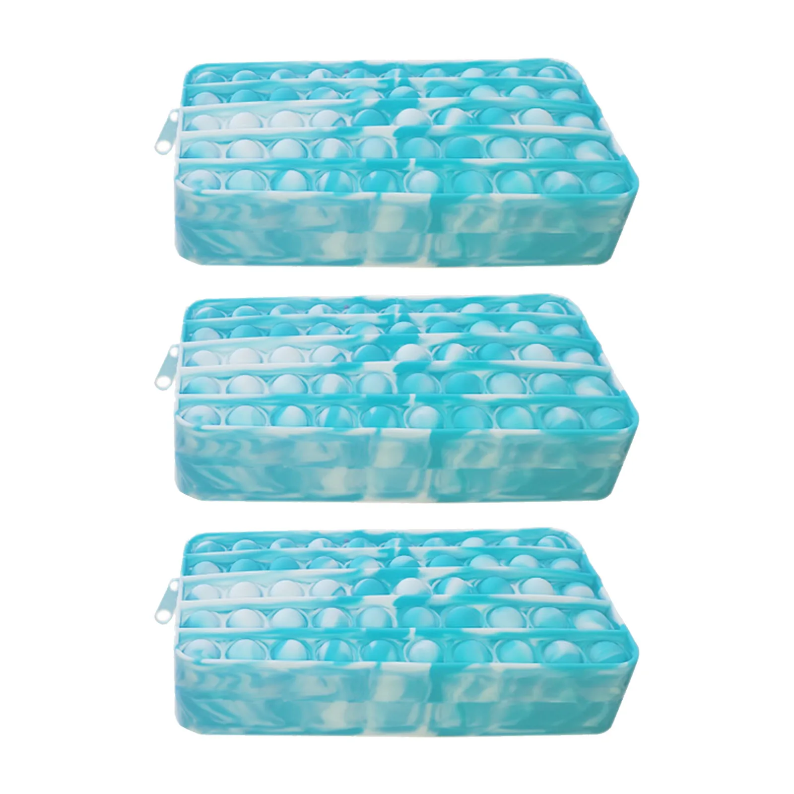 

New 3PCS Pencil Case Push Bubble Toy Autism Stress Reliever Toys Children Learning Pencil Case Anti-stress Fidget Toys