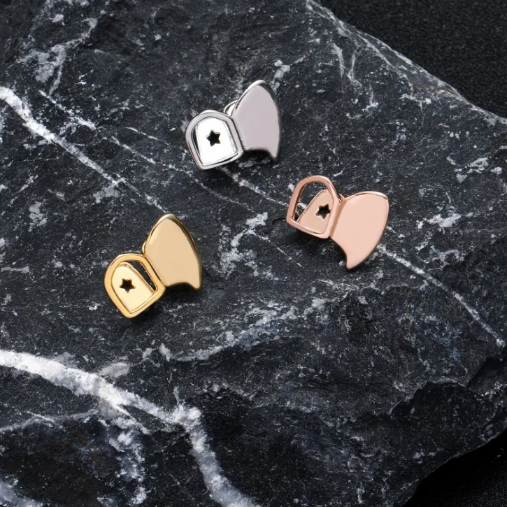 Хип-хоп Fang кубический циркон Одиночные Вертикальные Зубные коронки нижние зубы