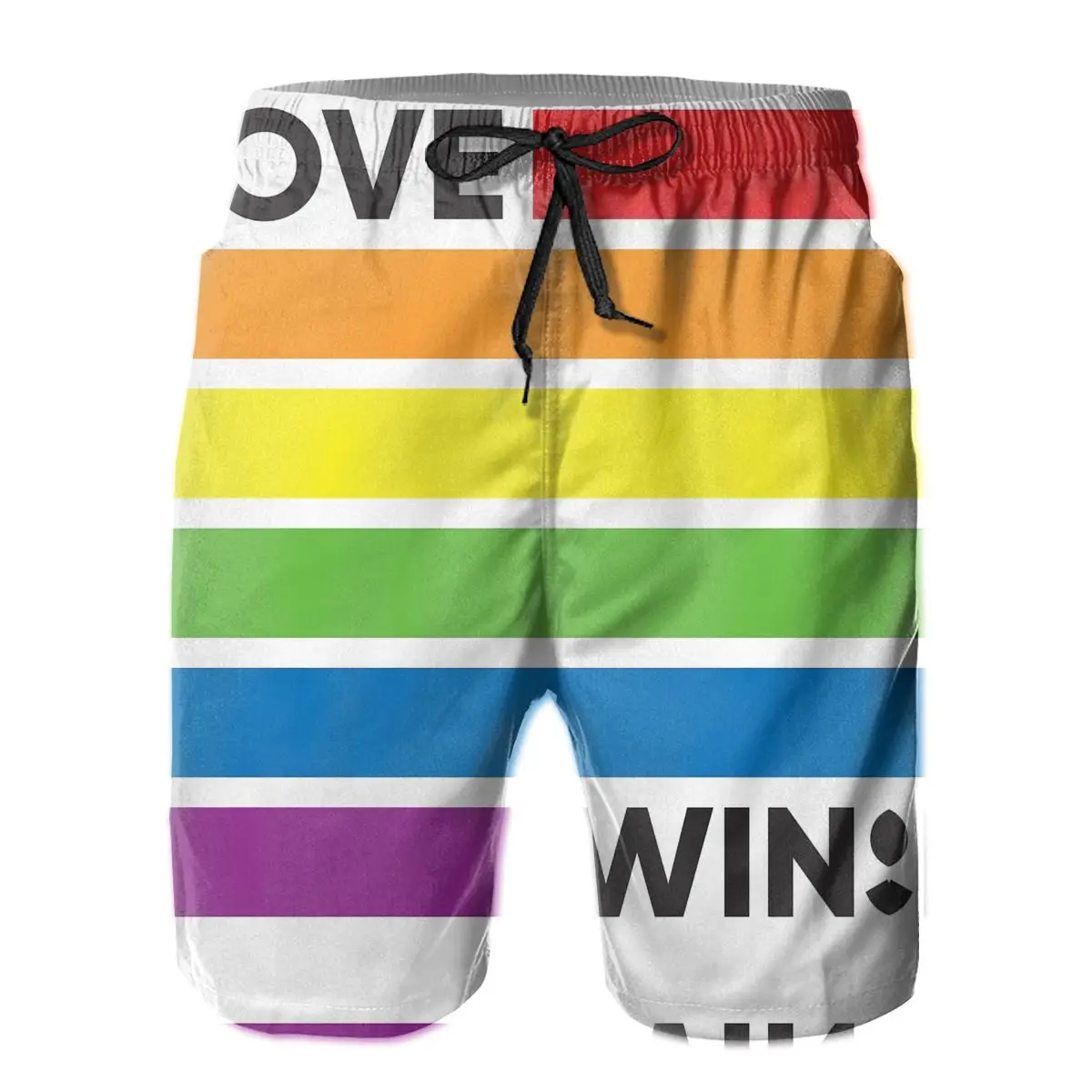 

Hawaii Pants Causal R333 Breathable Quick Dry Funny NoveltySports Rainbow Flag Love Wins LGBT Pride