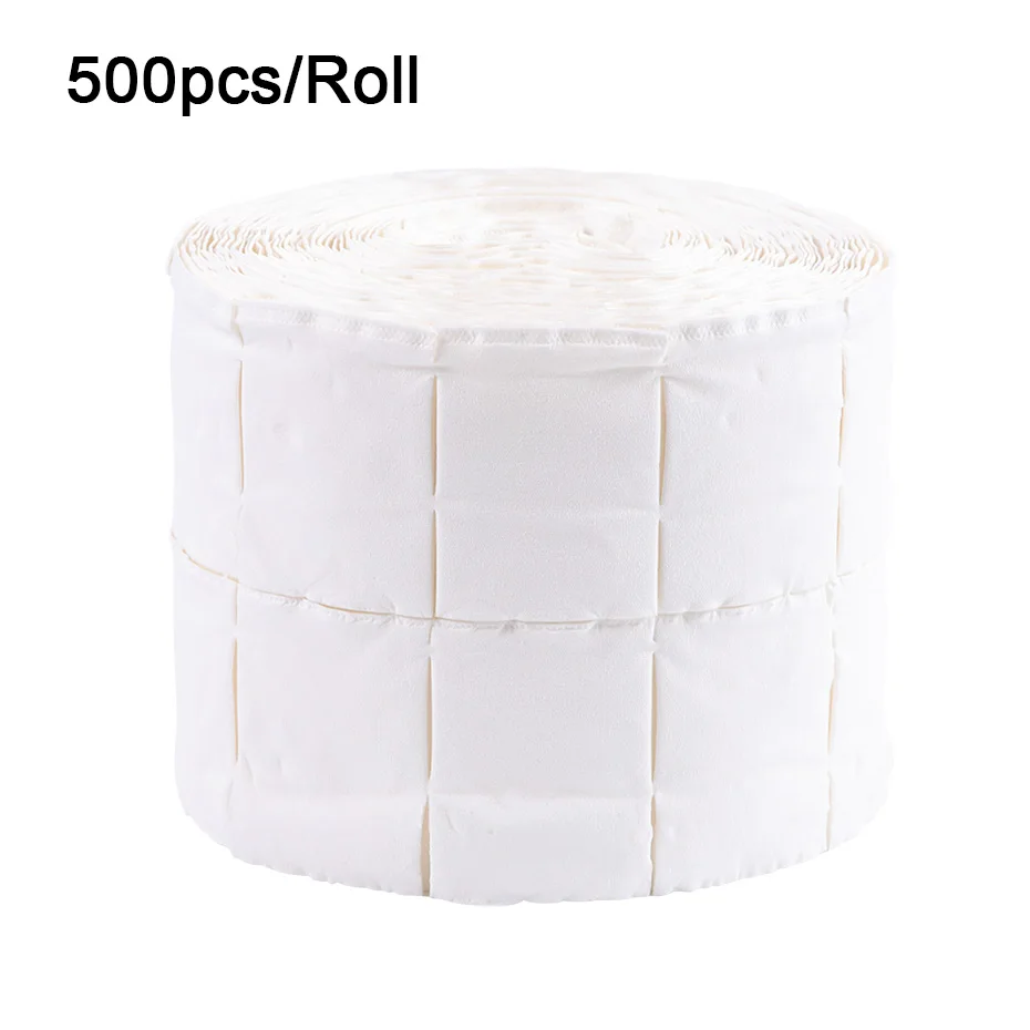 300/500pcs жидкость для хлопчатобумажные салфетки жидкость для снятия UV Гель-лак прямоугольник протрите подушечки Бумага био-Гели Soak Off банное полотенце, очистка инструментов для маникюра JI918 - Цвет: 500pcs