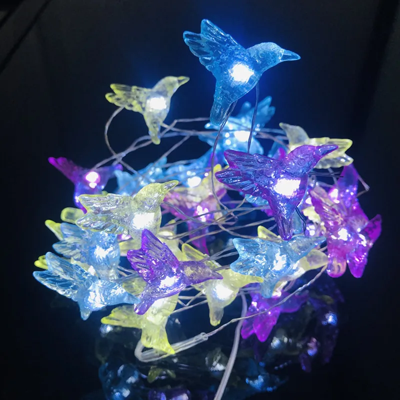 

Hummingbird String Light 40 LED 8 Modes Remote Control Waterproof Fairy Lamp Indoor Outdoor Decor for Christmas Wedding Party