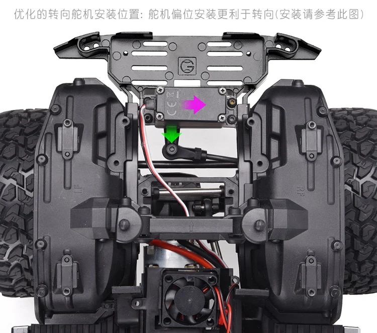 Металлический передний рулевой механизм встроенная лебедка бампер для 1/10 RC Crawler