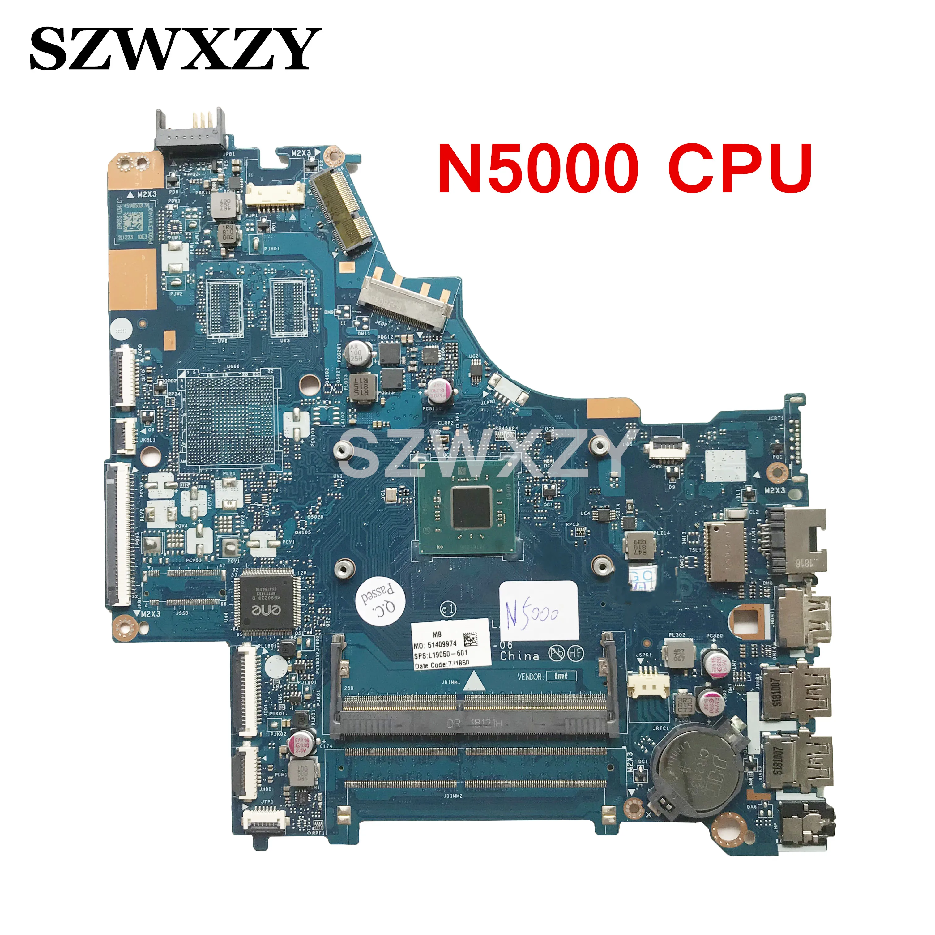 L19050 601 материнская плата для ноутбука hp 15 BS EPG52 LA G121P с процессором SR3RZ N5000 DDR4