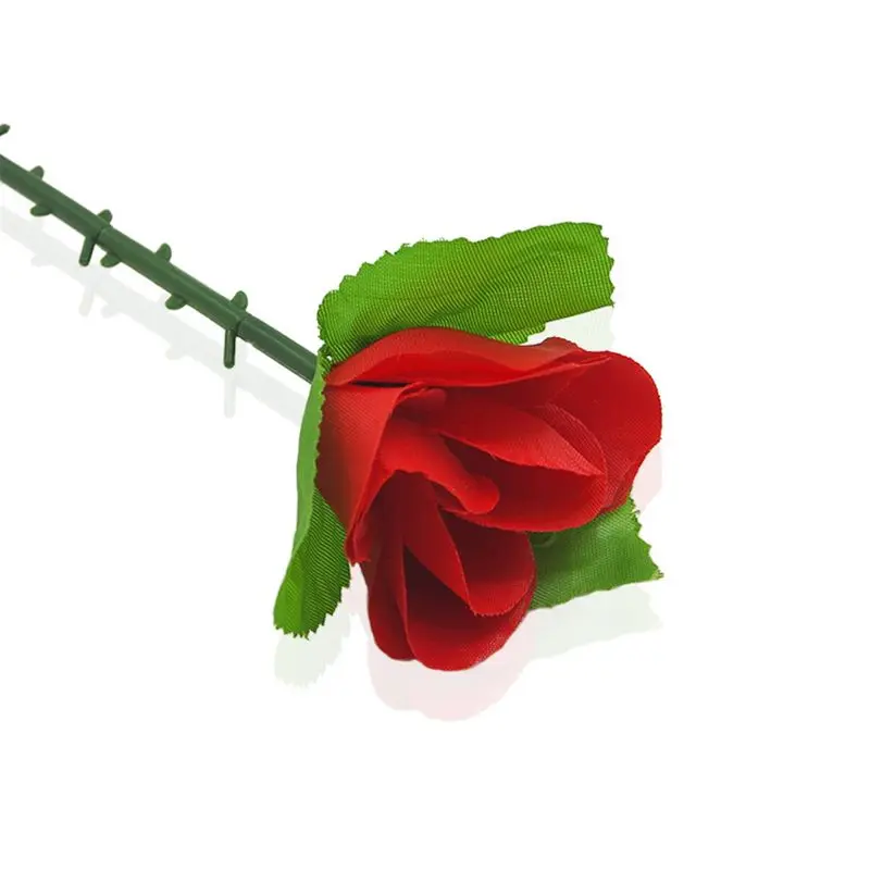 

85DE Folding Roses Empty-handed Appear Rose Scarves Change Roses Toy Props