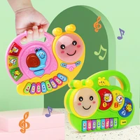 2 types kids musical instrument toy multifunctional electronic piano cartoon drum animal sound educational toy for children gift