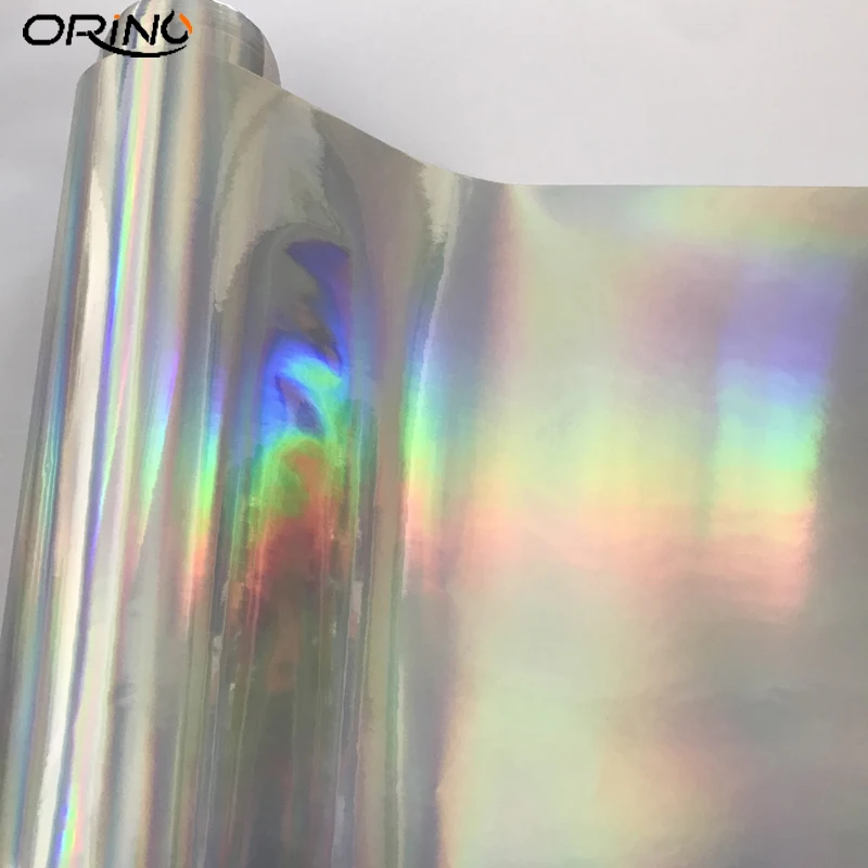 Плакировка Серебряный лазерного Хром Винил Голографическая Автомобильная