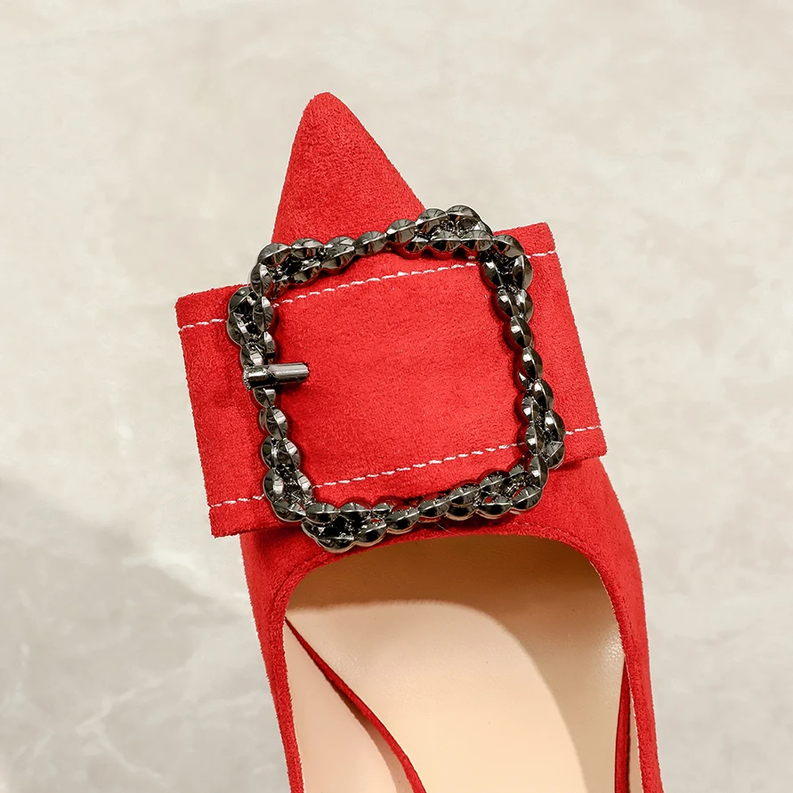 Женские свадебные туфли на низком каблуке красные туфли-лодочки больших