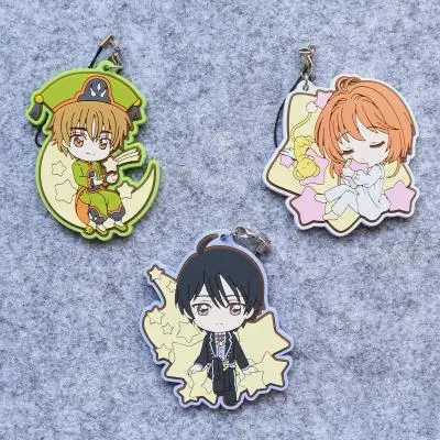 Анимационная карточка Сакура карточный чехол полимерный брелок Llavero подвеска -