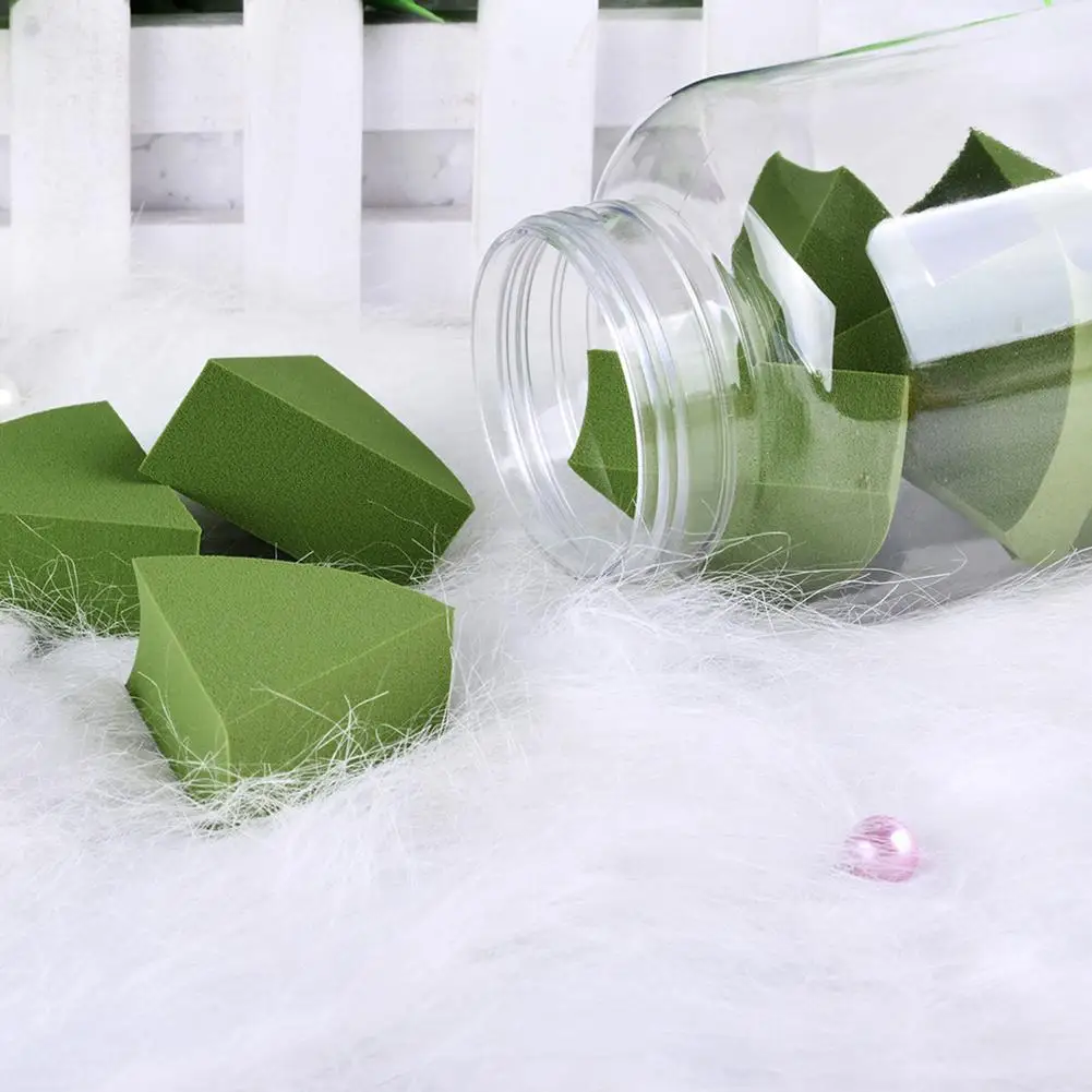 10 шт. Веерообразный спонж для пудры основы макияжа влажного и сухого блендер с