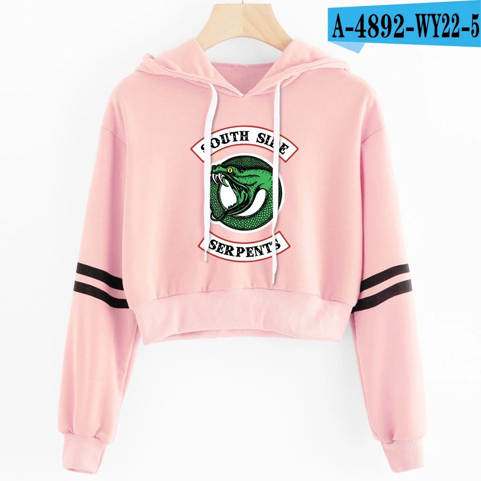 Pink23 Southside riversale/женские толстовки для косплея, свитера, пуловеры, толстовки с изображением ривердейла, укороченная куртка с изображением южной стороны, уличная одежда для девочек - Цвет: Pink23