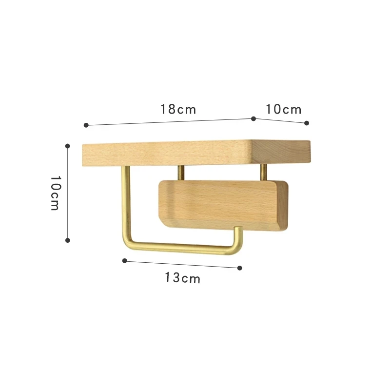 Держатель для салфеток без перфорации деревянная вешалка полотенец в ванную