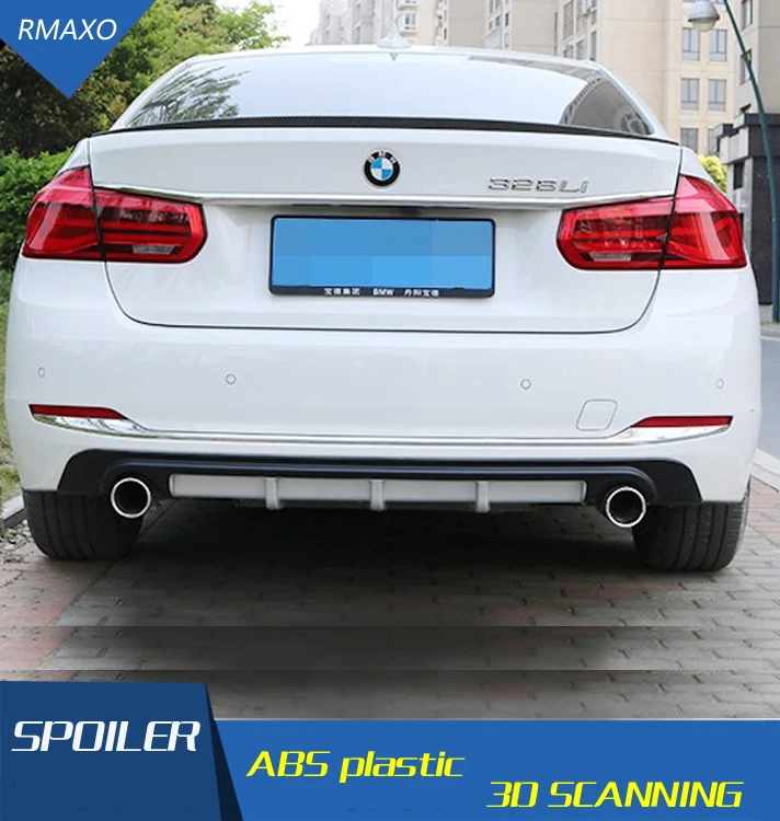 Для BMW F30 F35 316LI 320LI Задний Спойлер ABS задний бампер диффузор защитные бамперы для