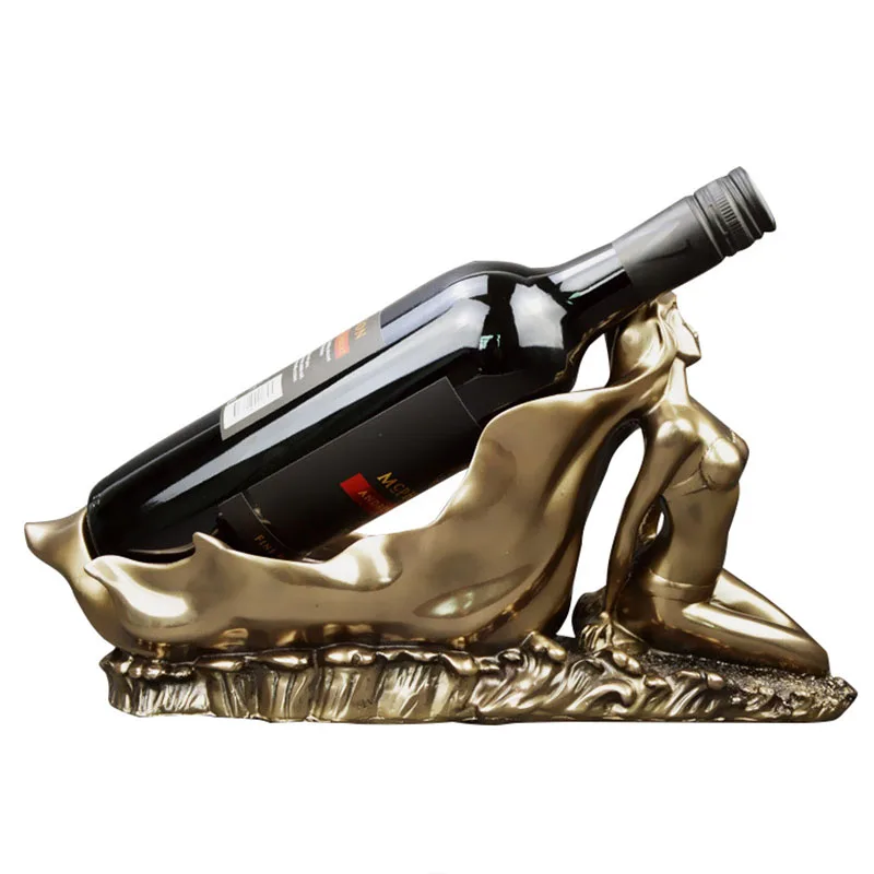 Эротичная Дамская статуэтка Винная стойка украшение для телевизора кабинета