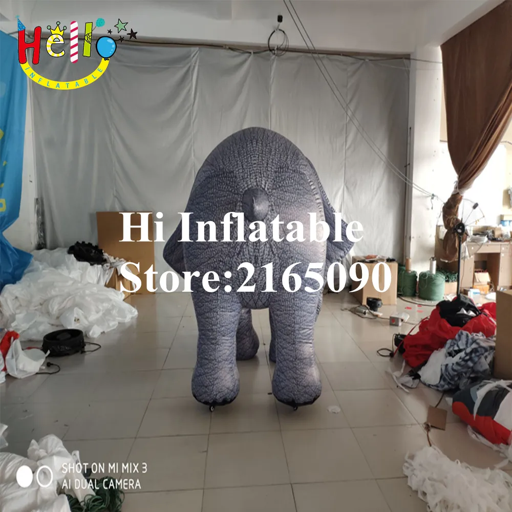 3 m long inflatable moving elephant cartoon animal mascot | Дом и сад
