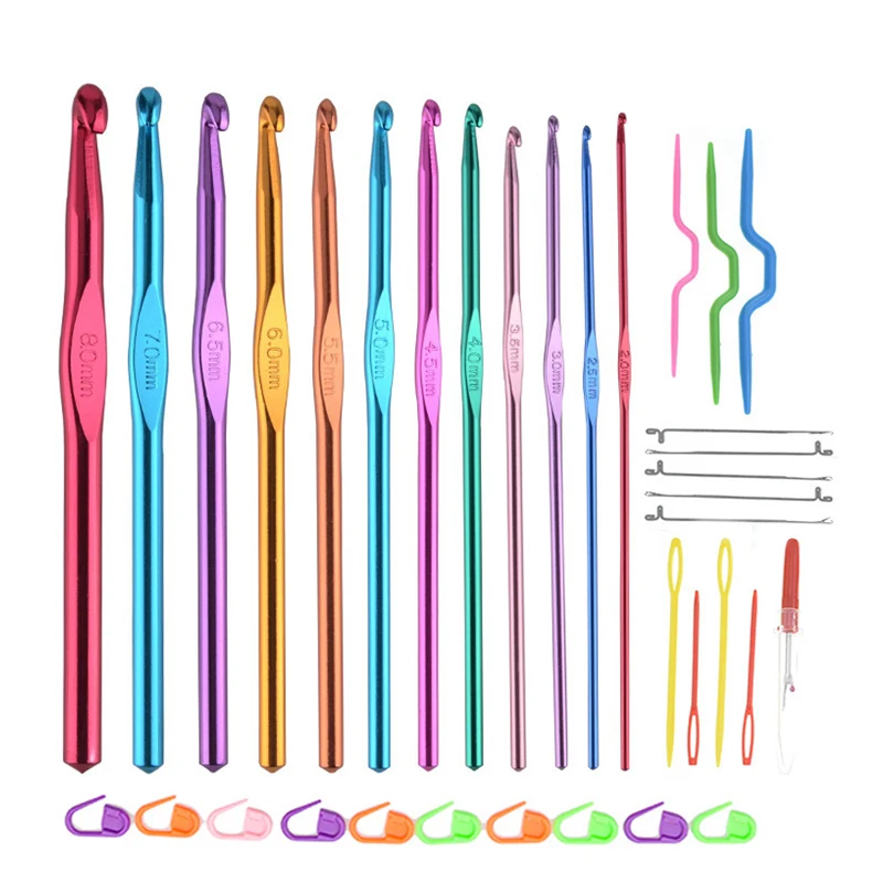 35 шт. вязальные крючки прочные и практичные Крючки разных размеров|Швейные